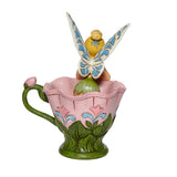 "Sale" Jim Shore Disney Traditions - Tinkerbell Sitting in Flower Figurine 6008076