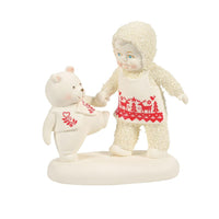 Snowbabies - Strolling Hand-In-Hand Teddy Bear Baby Walking Figurine 6008645