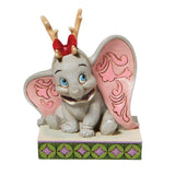 Jim Shore Disney Traditions - Dumbo Reindeer Antlers Christmas Figurine 6008985