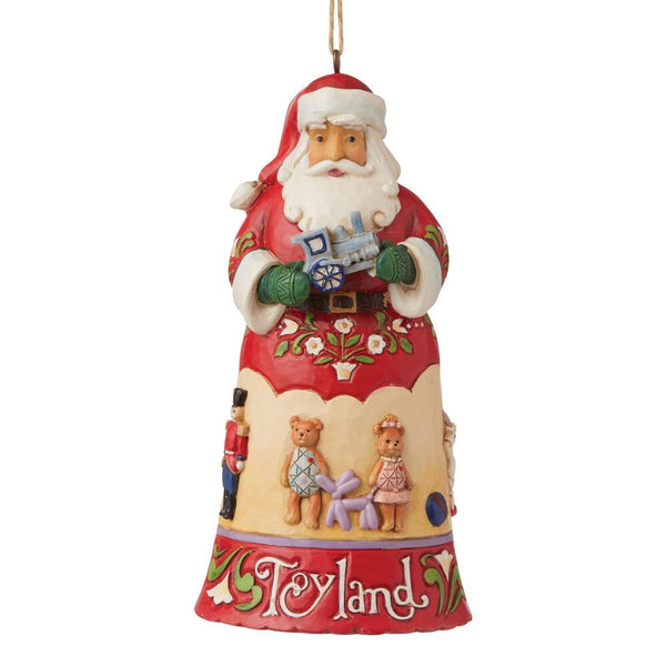 Jim Shore Heartwood Creek - Toyland Santa Christmas Ornament 6009457