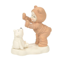 "Sale" Snowbabies - Dressed As A Teddy Bear Porcelain Figurine 6010007