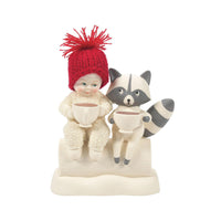 Snowbabies - Cocoa with The Critters Raccoon Friend Figurine 6010009