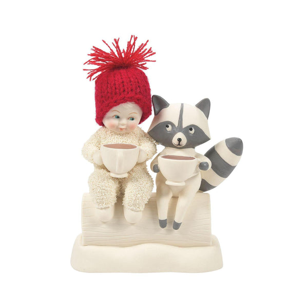 Snowbabies - Cocoa with The Critters Raccoon Friend Figurine 6010009