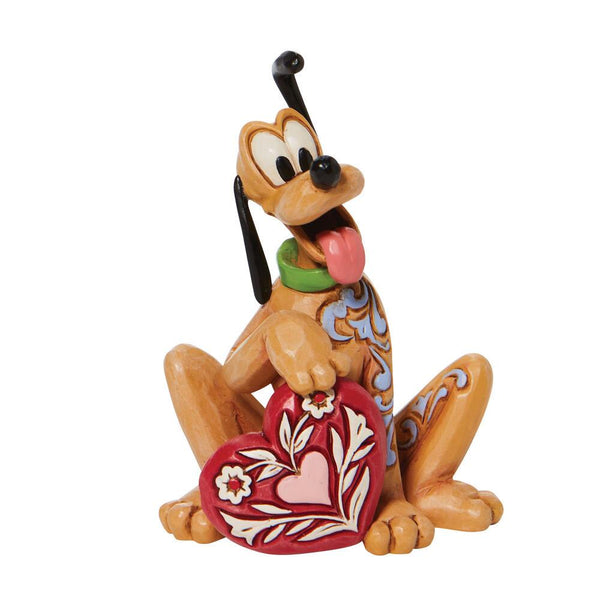 Jim Shore x Disney Traditions - Pluto Holding Heart Figurine 6010108