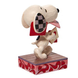 Jim Shore x Peanuts - Snoopy Holding Valentine Figurine 6010112