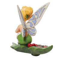 Jim Shore x Disney Traditions - Tinkerbell Sitting on Holly Holiday Figurine 6010874