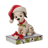 "Sale" Jim Shore x Disney Traditions - Lucky 101 Dalmatians Christmas Dog Figurine 6010877