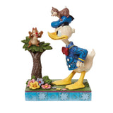 Jim Shore x Disney Traditions - Chip and Dale Horseplay with Grumpy Donald Duck Figurine 6010884