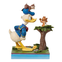 Jim Shore x Disney Traditions - Chip and Dale Horseplay with Grumpy Donald Duck Figurine 6010884