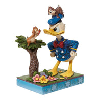 Jim Shore x Disney Traditions - Chip and Dale Horseplay with Grumpy Donald Duck Figurine 6010884