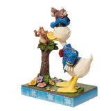 Jim Shore x Disney Traditions - Chip and Dale Horseplay with Grumpy Donald Duck Figurine 6010884