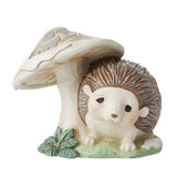 "Sale" Jim Shore Heartwood Creek - White Woodland Hedgehog by Mushroom Figurine 6011618