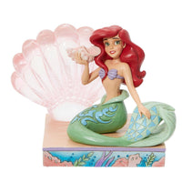 Jim Shore Disney Traditions - The Little Mermaid Ariel Pink Seashell Figurine 6011923