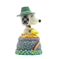Jim Shore x Peanuts - Snoopy & Woodstock Pot of Gold St. Patrick's Day Figurine 6011945