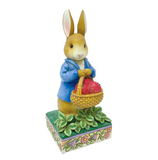 Jim Shore x Beatrix Potter - Peter Rabbit with Basket of Strawberries Figurine 6012489