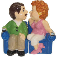 "Clearance Sale" Salt & Pepper Shakers - Couch Couple Mwah!