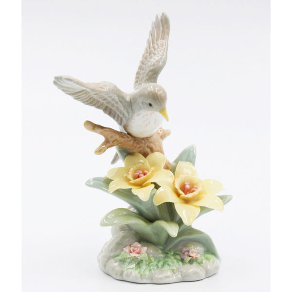 "Sale" Fine Porcelain Figurine - Robin with Narcissis