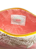 Papaya - Blush Watercolor Pink Small Tassel Pouch Clutch Purse Boho Bag APS0064