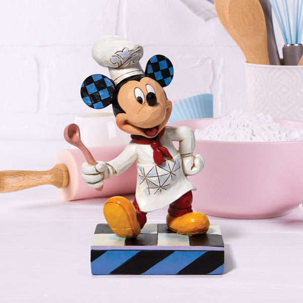 Jim Shore x Disney Traditions - Chef Mickey Bon Appétit with Spatula Figurine 6010090