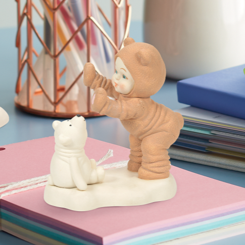 "Sale" Snowbabies - Dressed As A Teddy Bear Porcelain Figurine 6010007