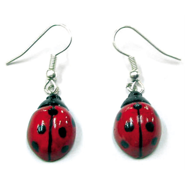 "Sale" Little Critterz x Northern Rose - Ladybug Porcelain Earrings