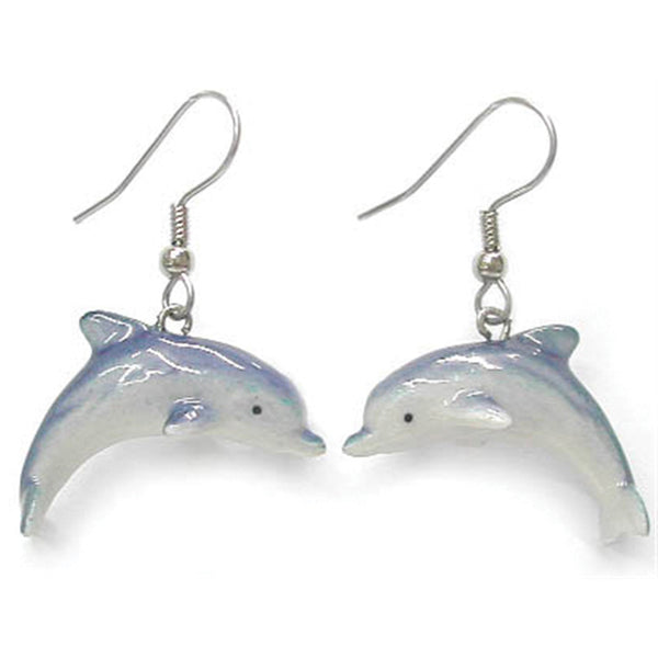 "Sale" Little Critterz x Northern Rose - Dolphin Porcelain Earrings