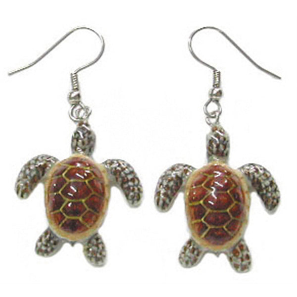 "Sale" Little Critterz x Northern Rose - Sea Turtle Porcelain Earrings
