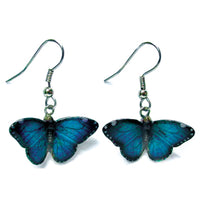 Little Critterz x Northern Rose - Blue Morpho Butterfly Porcelain Earrings