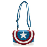 "Sale" Loungefly Marvel - Captain America Shoulder Crossbody Bag MVTB0102