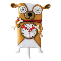 Allen Designs - English Bulldog Roofus Swing Pendulum Wall Clock P1290