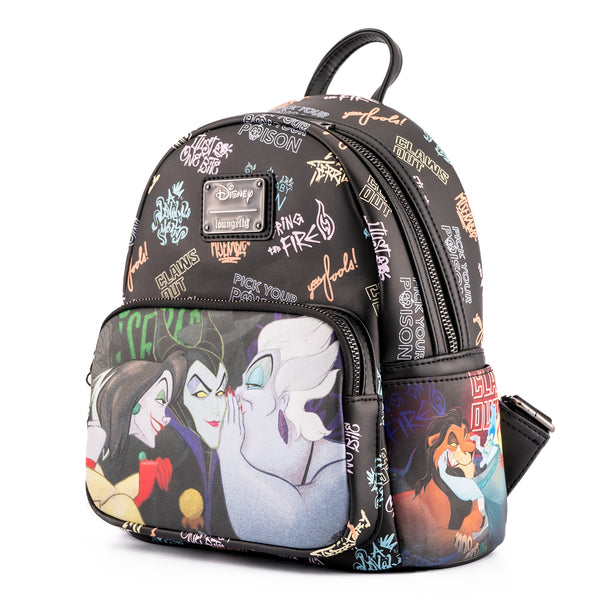 Disney Loungefly Villains Club Mini Backpack Ursula Maleficent Cruella  Halloween