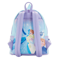 "Sale" Loungefly Disney - Frozen Queen Elsa Olaf Anna Blue Purple Ice Backpack WDBK2226