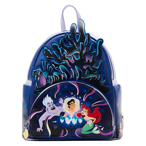 "Sale" Loungefly Disney - The Little Mermaid Ursula Ariel Glow Backpack WDBK2793