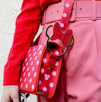 Loungefly Disney - Minnie Mouse Pink & Red Polka Dots Crossbody Shoulder Bag WDTB2149