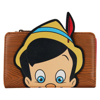 "Sale" Loungefly x Disney - Pinocchio Jiminy Cricket Flap Wallet WDWA2020