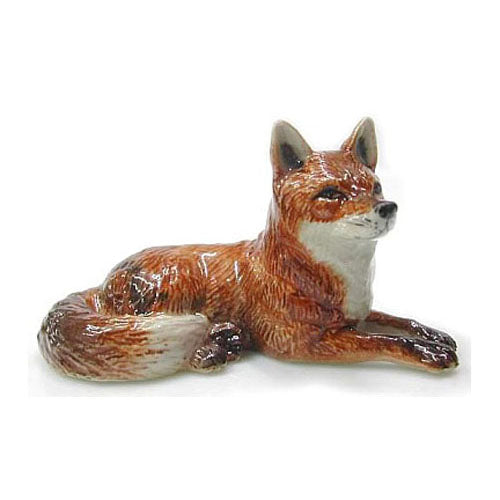 Little Critterz x Northern Rose - Red Fox Lying Down Figurine R031